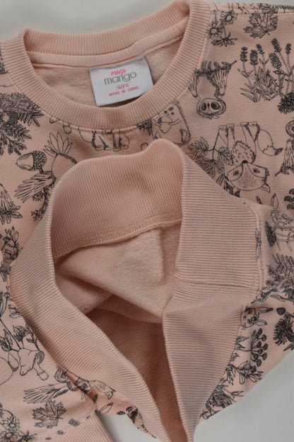Mini Mango Size 5 Forest Animals Sweater