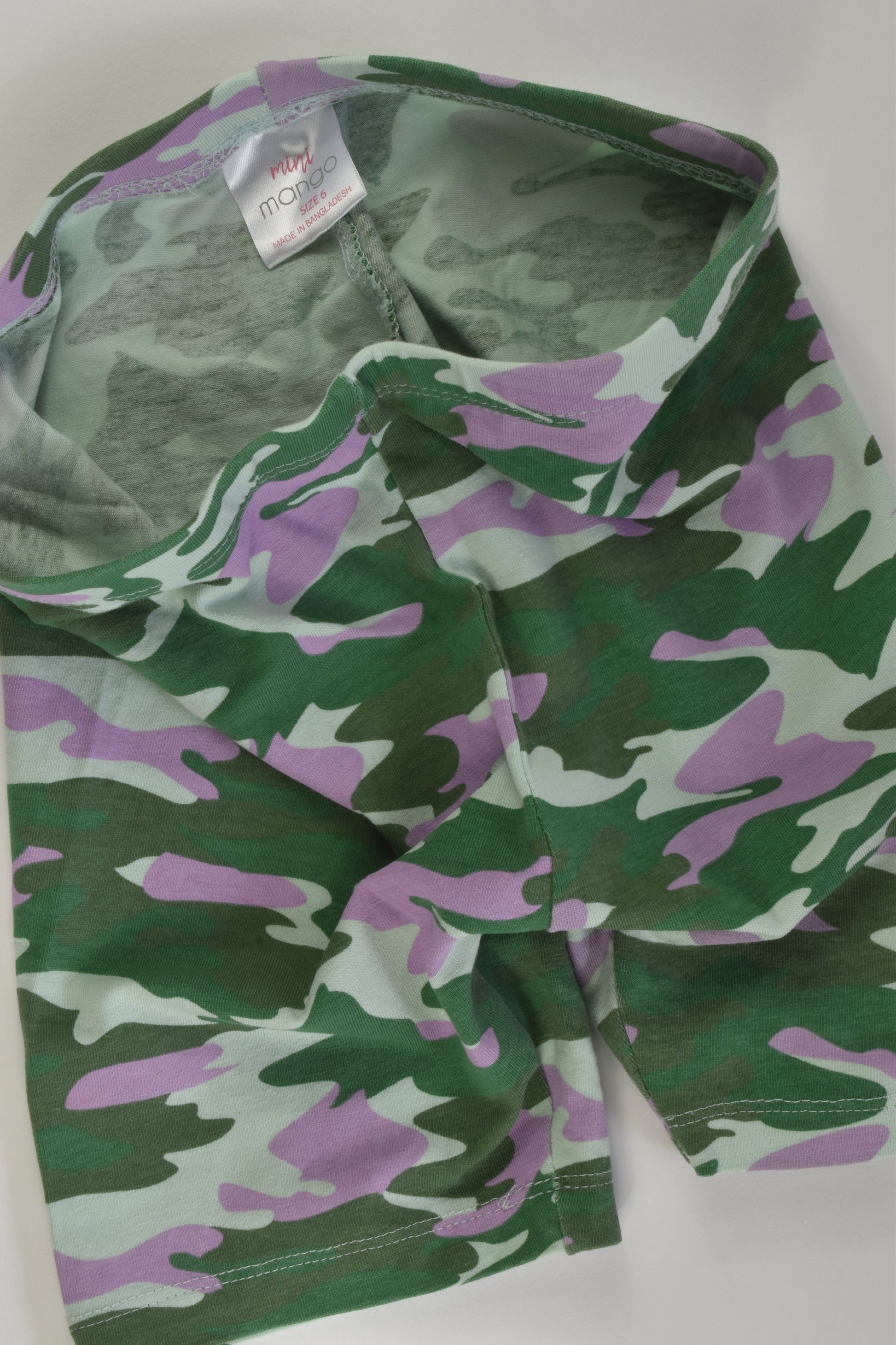 Mini Mango Size 6 Camouflage Shorts