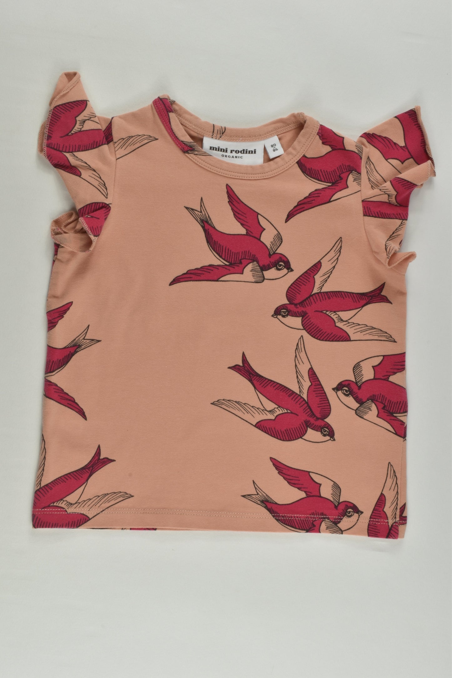 Mini Rodini Size 0-1 (80-86 cm) Swallow T-shirt
