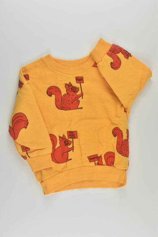 Mini Rodini Size 0-1 Squirrel Sweater