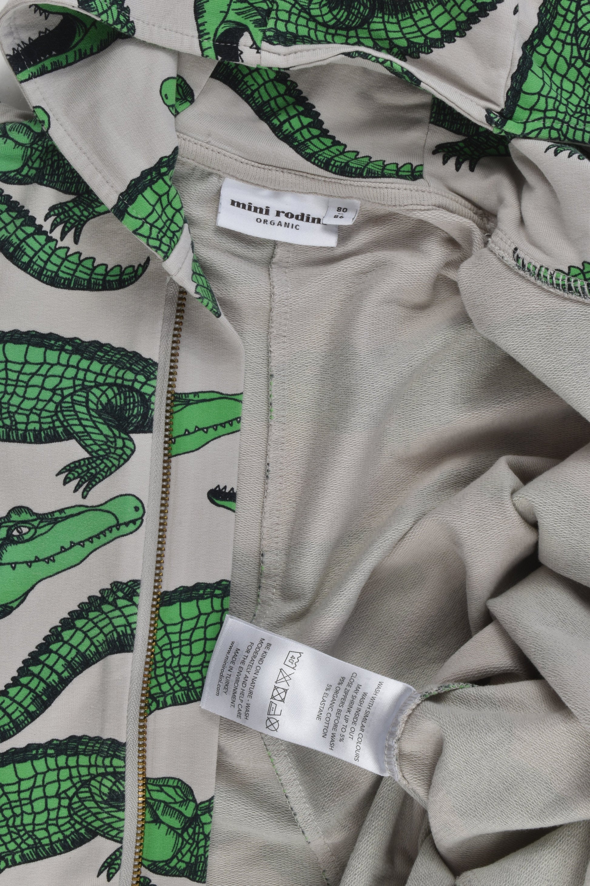 Mini Rodini Size 1 (80-86 cm) Crocodile One Piece