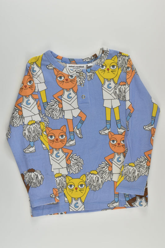 Mini Rodini Size 2-3 (92-98 cm) Cat Top