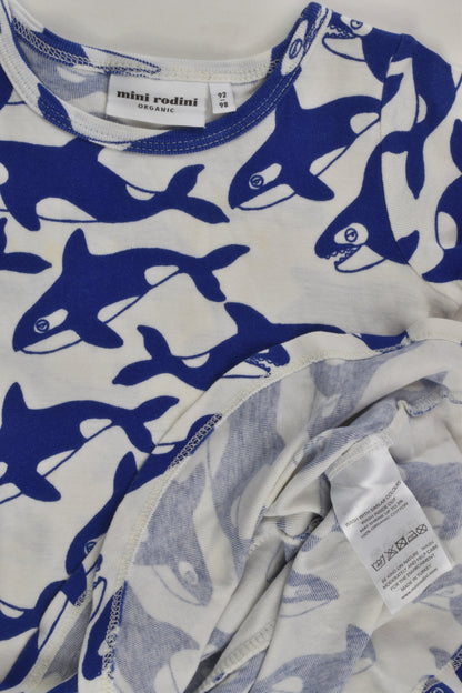 Mini Rodini Size 2-3 (92-98 cm) Orca Wales Dress