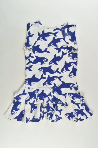 Mini Rodini Size 2-3 (92-98 cm) Orca Wales Dress