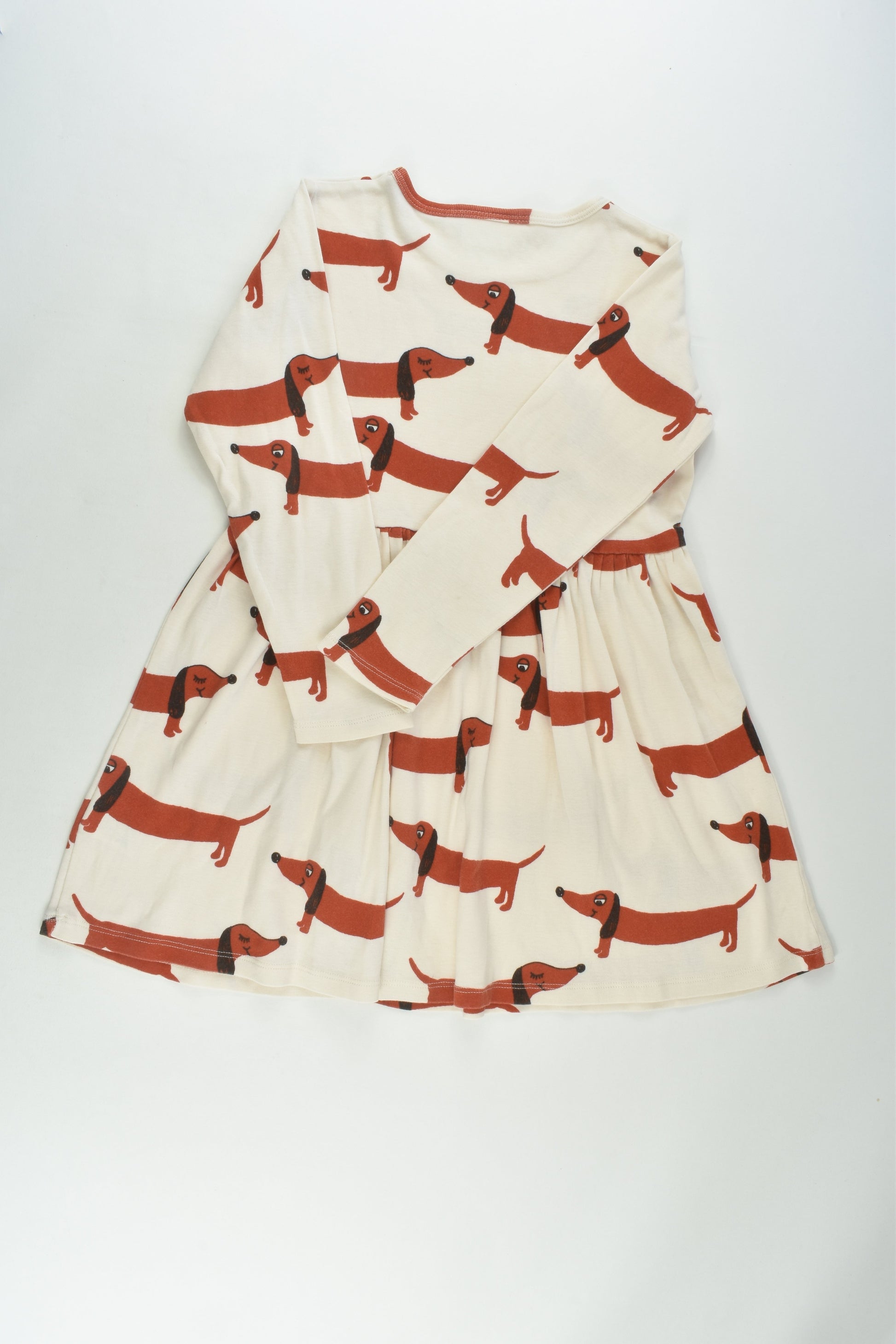 Mini Rodini Size 6-7 Sausage Dogs Dress