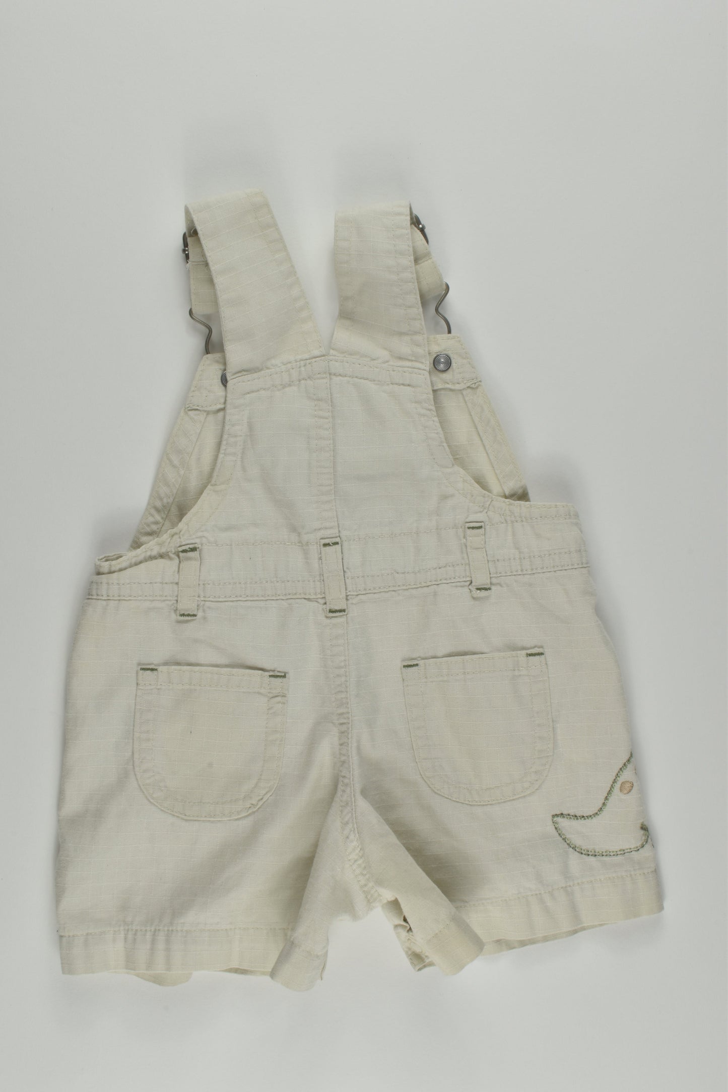 Miniwear Size 000 Dinosaur Short Overalls