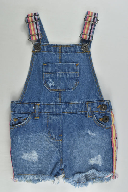 Minoti Size 1-2 (86-92 cm) Short Denim Overalls