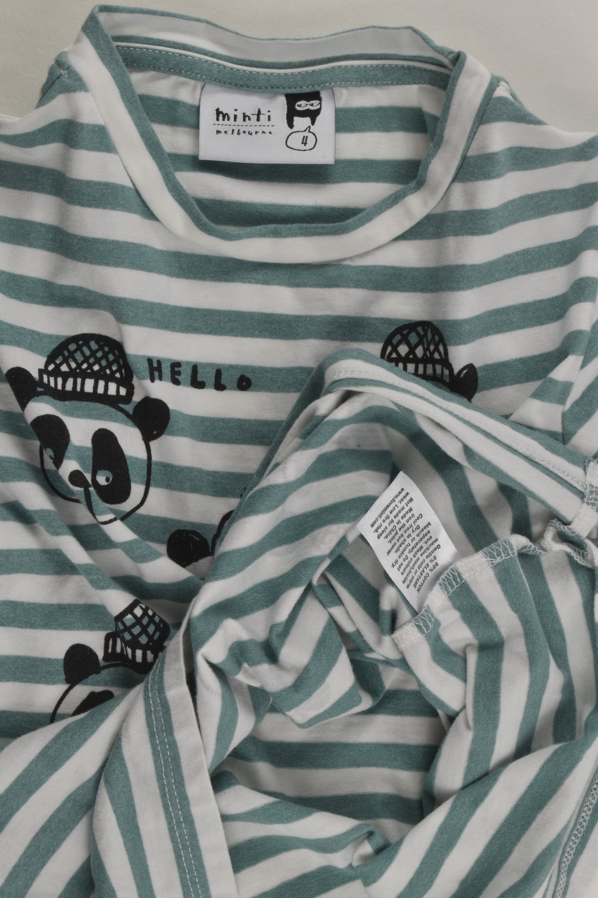Minti Size 4 Panda Top