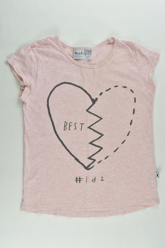 Minti Size 7 Love Heart T-shirt