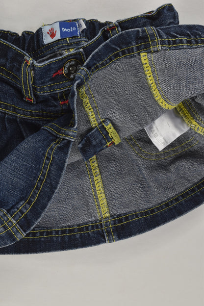Molo Size 2 (92 cm) Denim Skirt