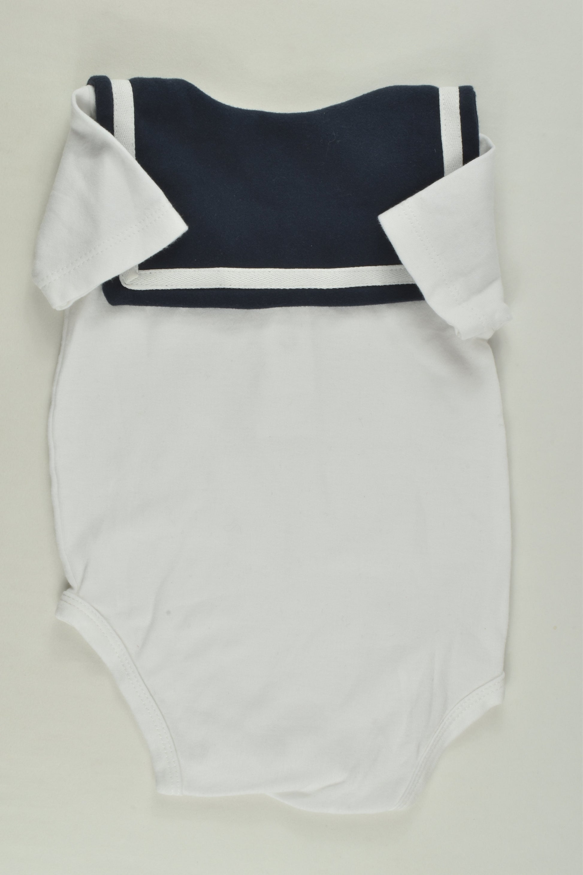 Mon Ours Size 0 (6/9 months) Nautical Bodysuit
