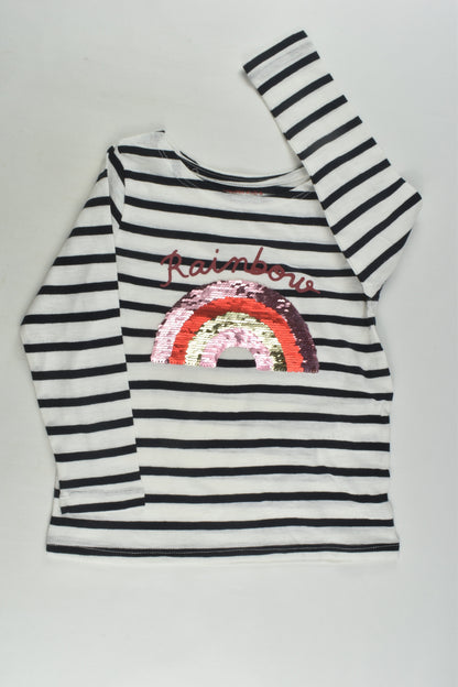 Monoprix Kids Size 4 Reversible Sequins Top