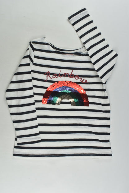 Monoprix Kids Size 4 Reversible Sequins Top