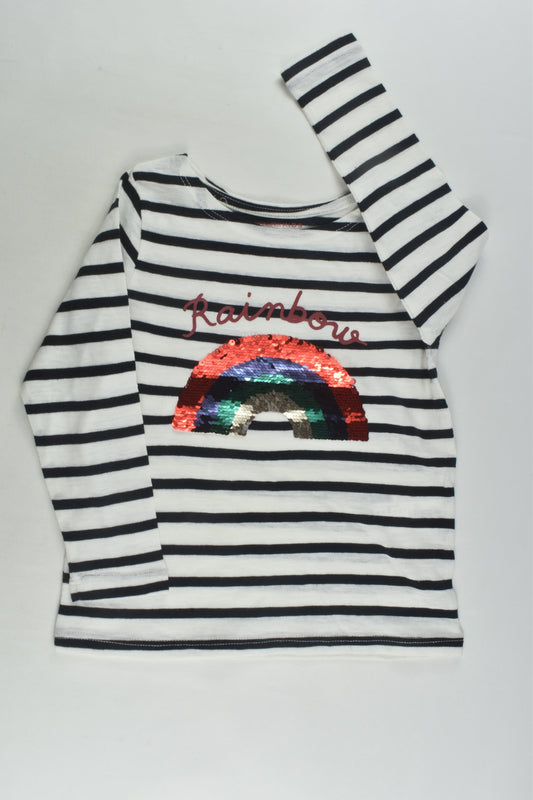 Monoprix Kids Size 4 Reversible Sequins Top
