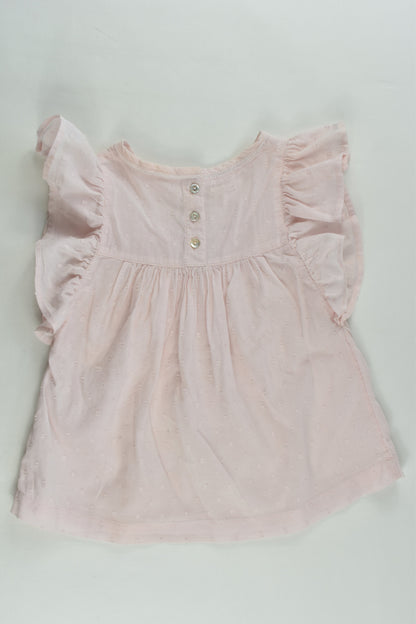 Monoprix Size 3 Ruffle Blouse