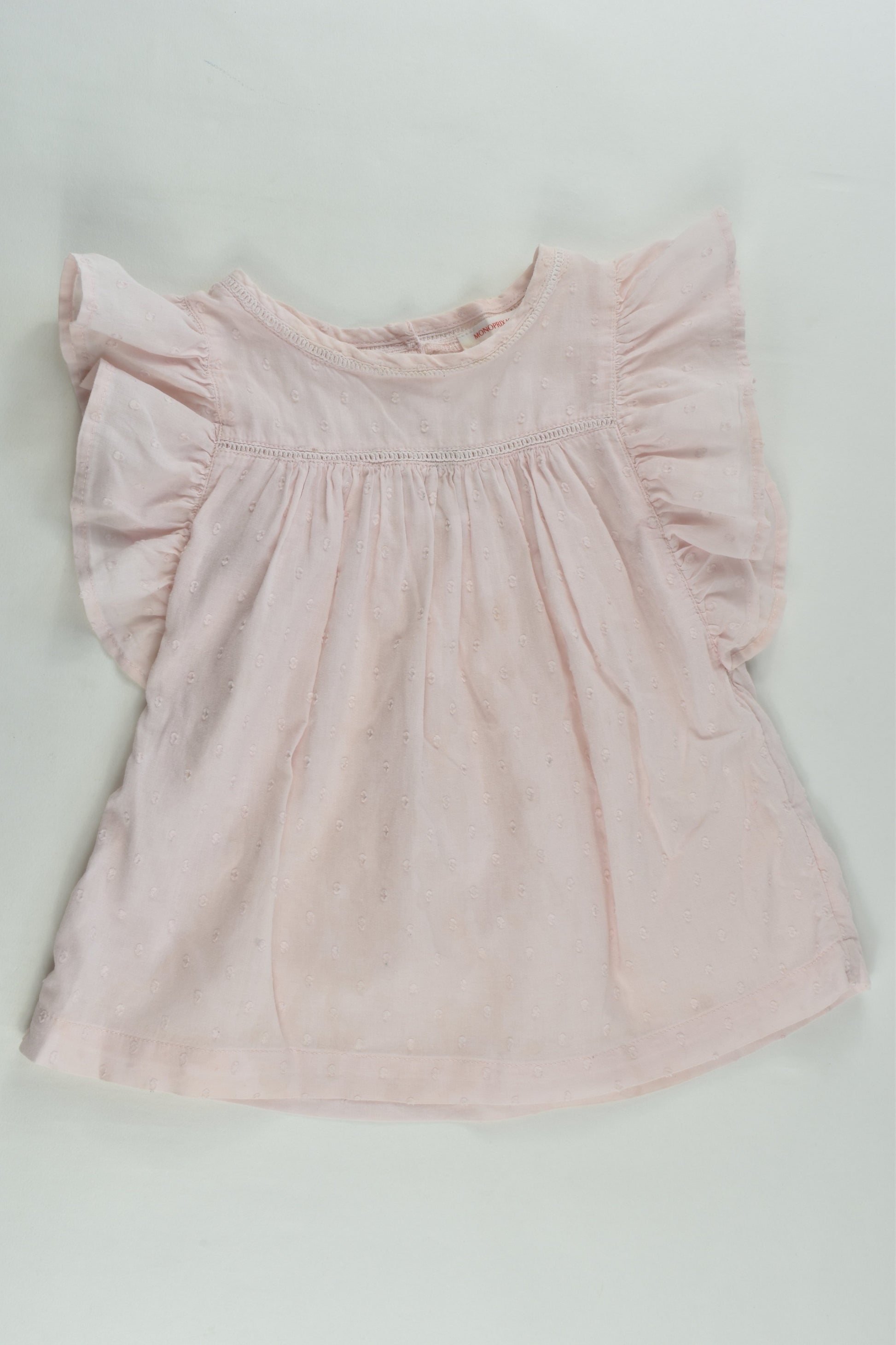 Monoprix Size 3 Ruffle Blouse