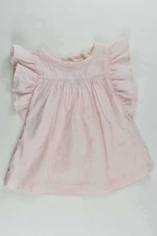 Monoprix Size 3 Ruffle Blouse