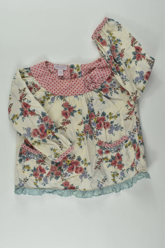Monsoon Size 1 Floral Blouse