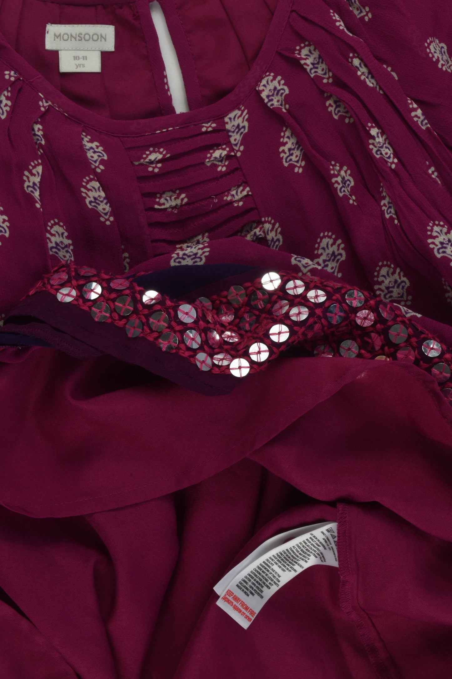 Monsoon Size 10-11 Lined Dress