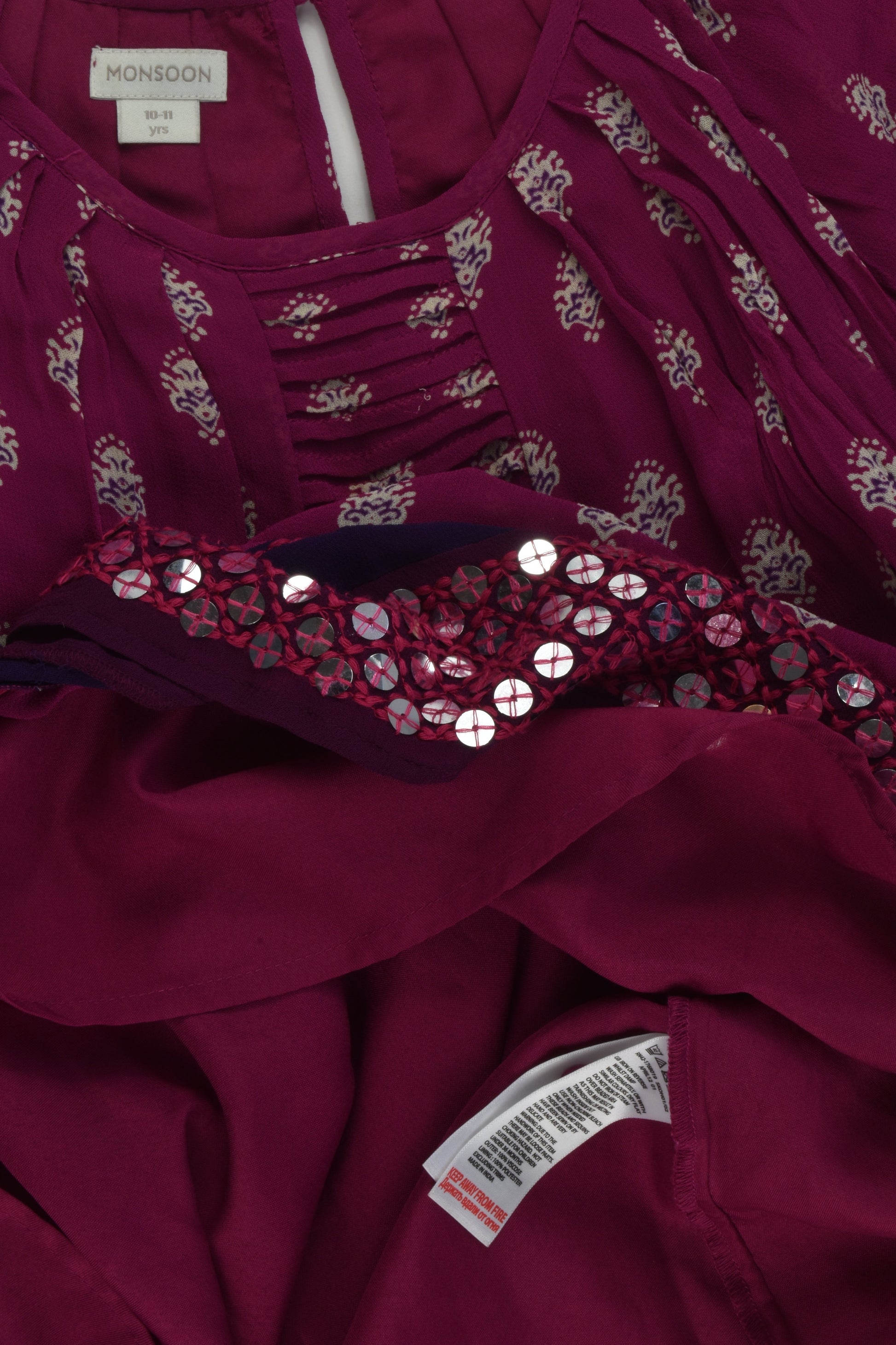 Monsoon Size 10-11 Lined Dress