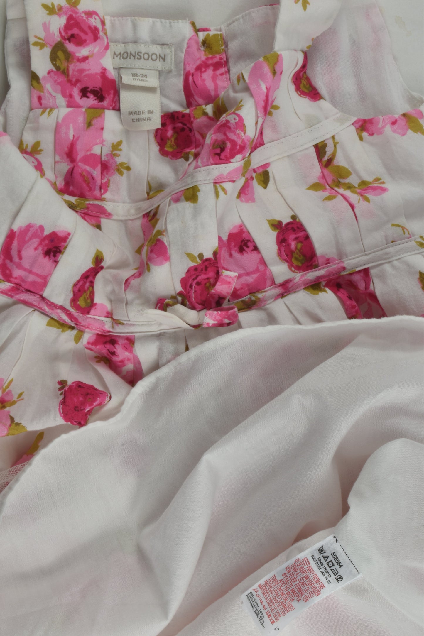 Monsoon Size 2 (18-24 months) Lined Dress