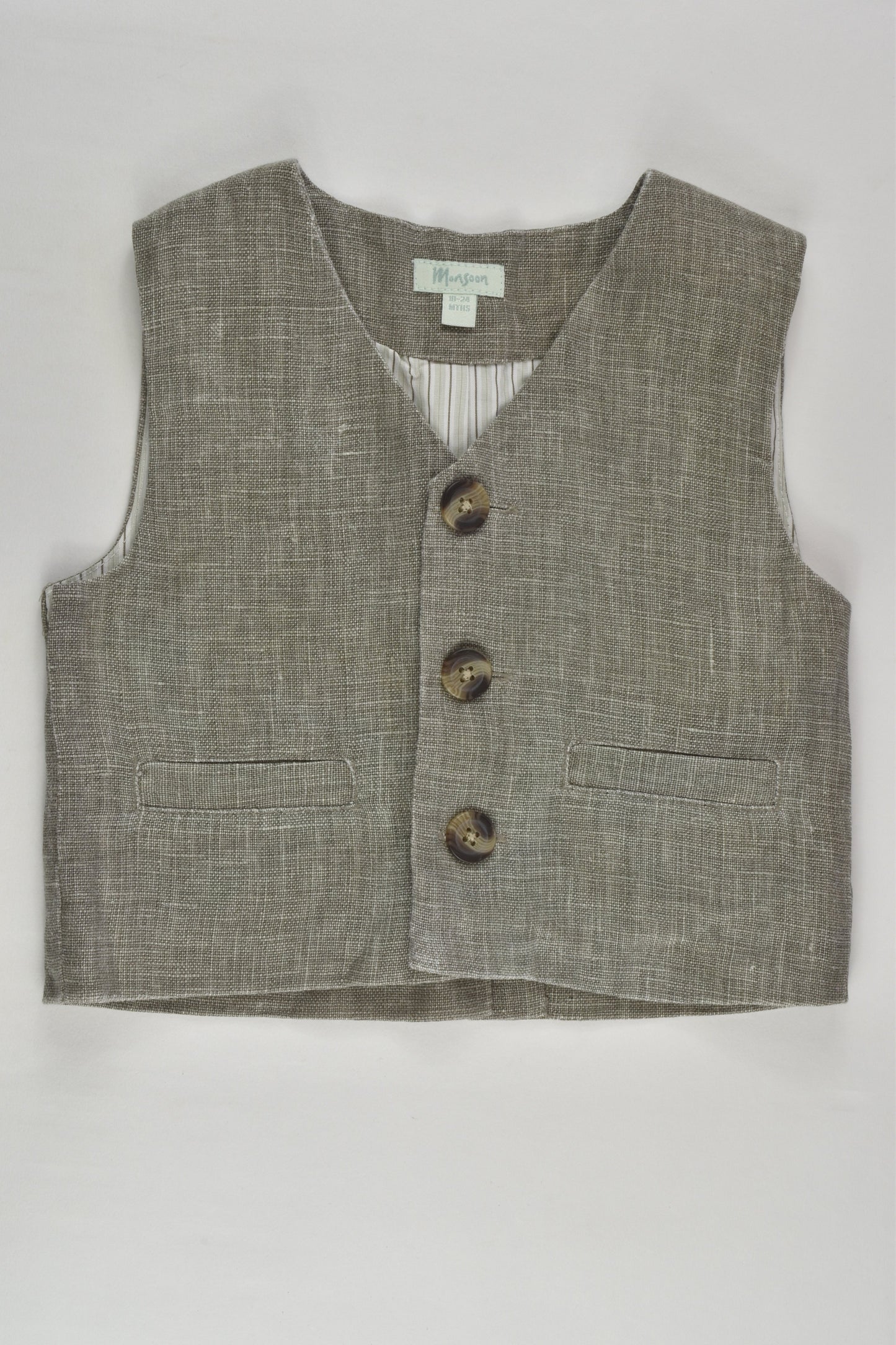 Monsoon Size 2 (18-24 months) Linen Vest