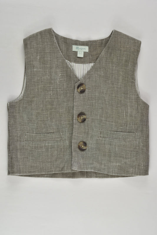 Monsoon Size 2 (18-24 months) Linen Vest