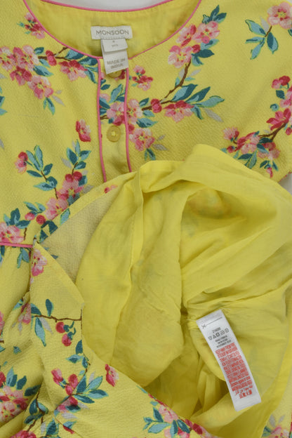 Monsoon Size 4 Lined Floral Playsuit