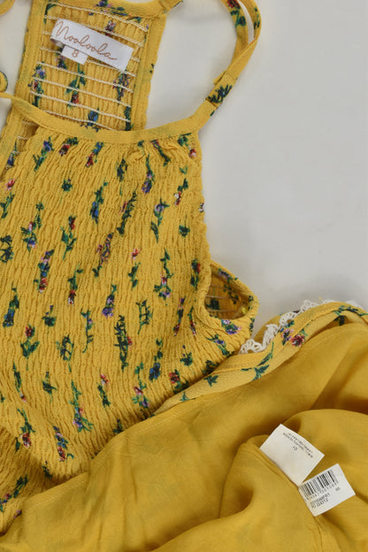 Mooloola Size 8 Mustard Floral Dress