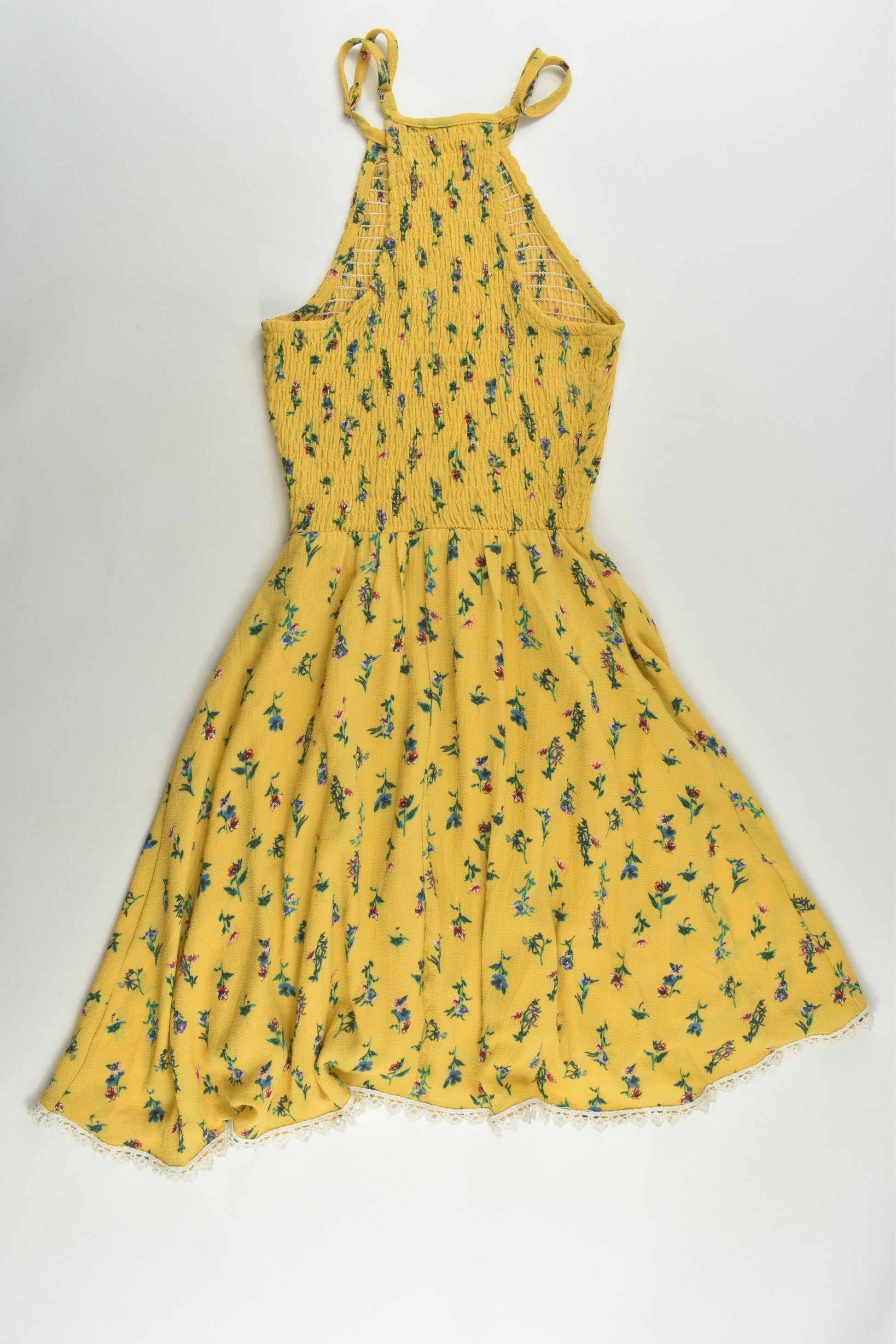 Mooloola Size 8 Mustard Floral Dress