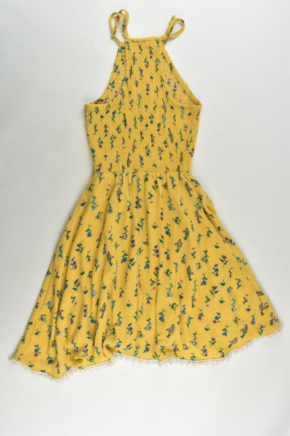 Mooloola Size 8 Mustard Floral Dress