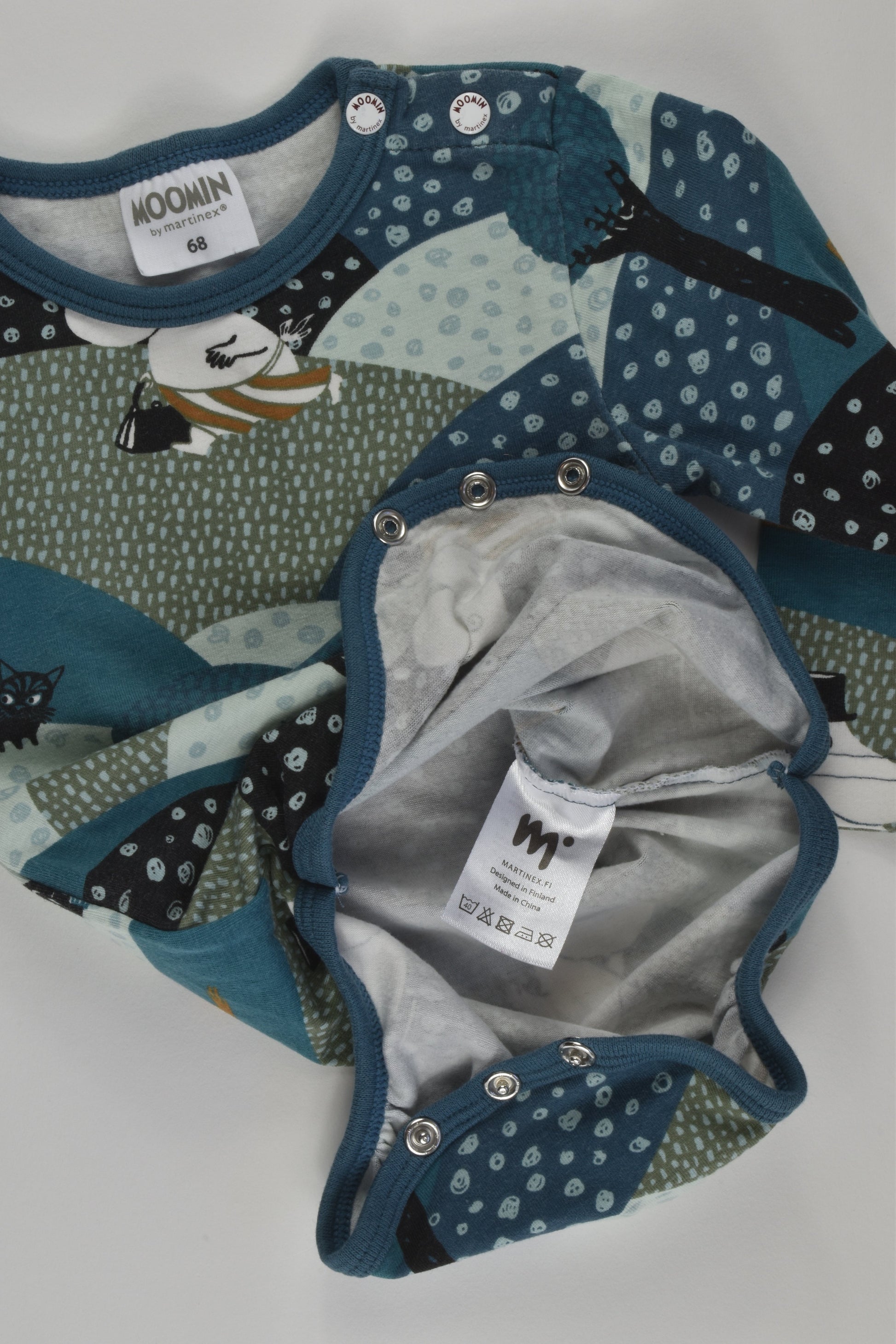 Moomin by Martinex Size 00 (68 cm) Bodysuit