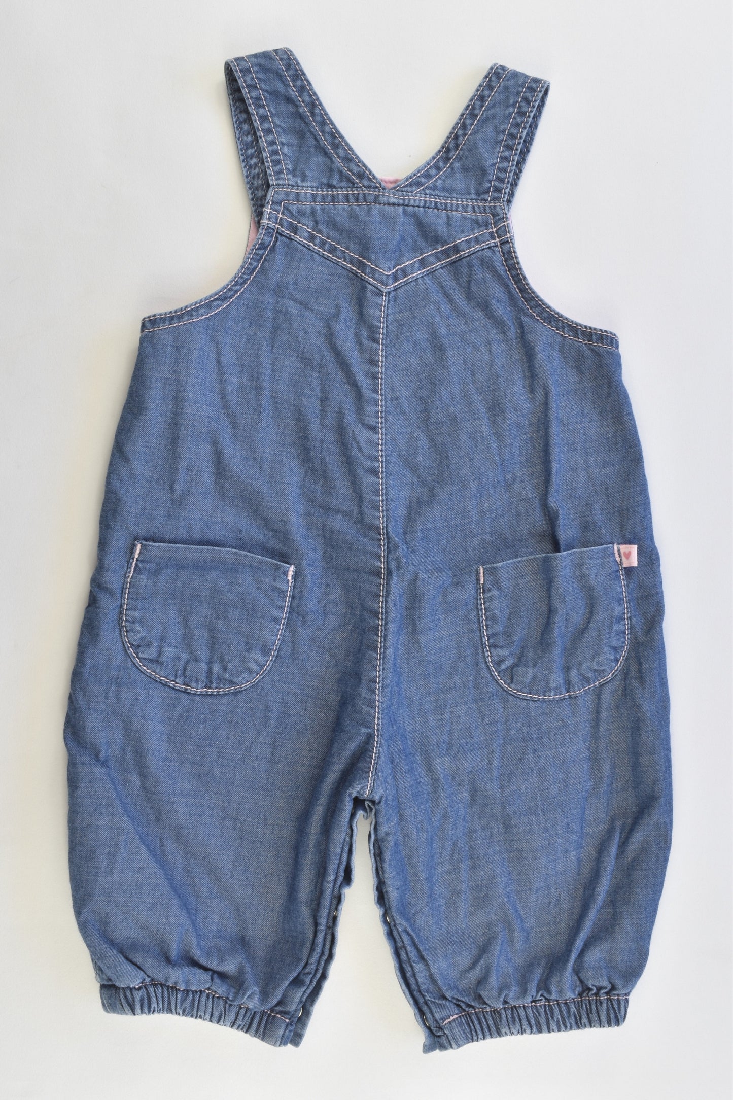 Mothercare Size 0-3 months (Up to 6.5 kg) Lined Denim Overalls