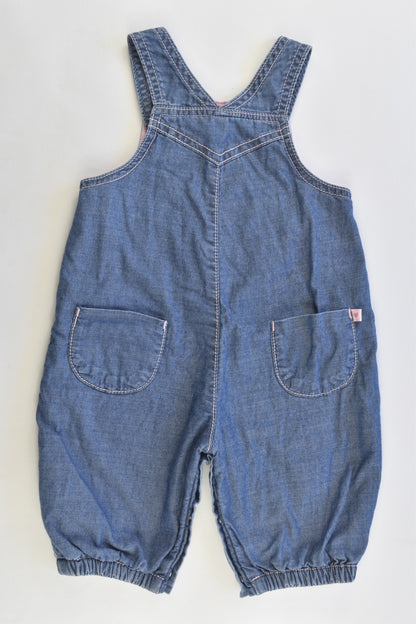 Mothercare Size 0-3 months (Up to 6.5 kg) Lined Denim Overalls