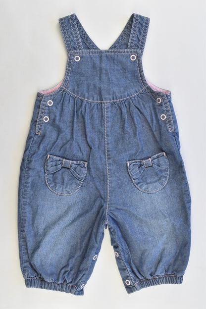 Mothercare Size 0-3 months (Up to 6.5 kg) Lined Denim Overalls