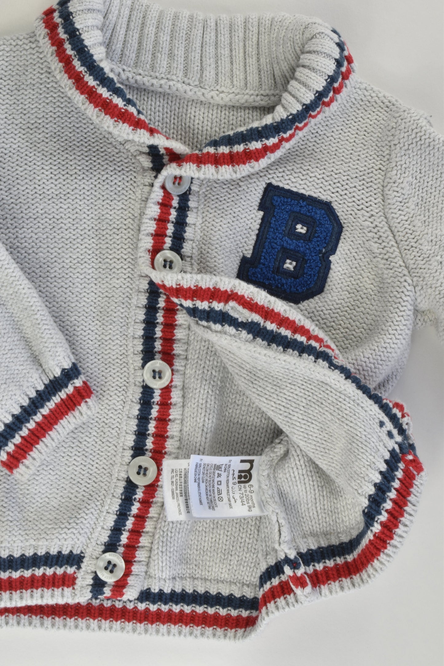 Mothercare Size 0 (6-9 months) Knitted Cardigan