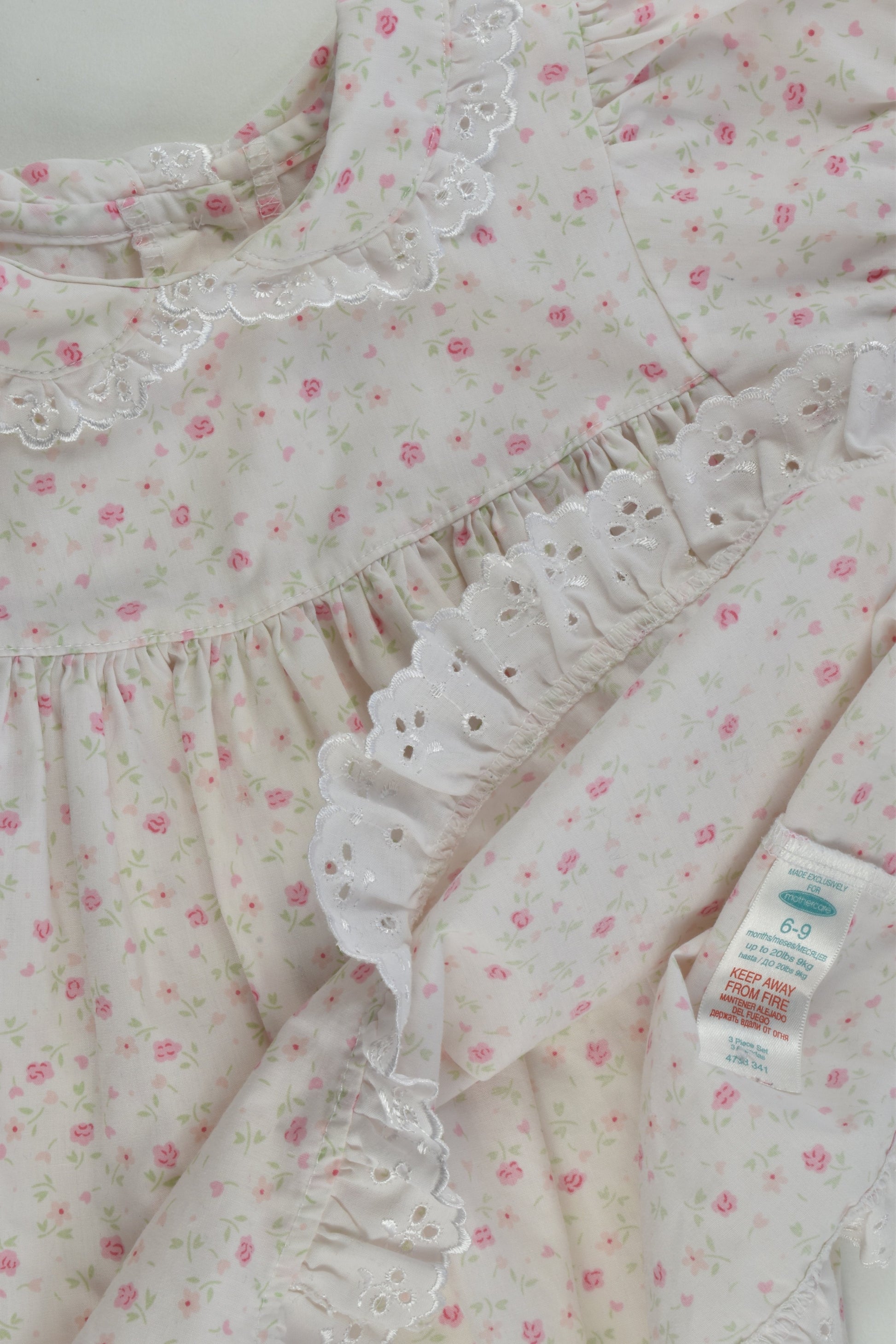 Mothercare Size 0 (6-9 months) Vintage Floral Dress
