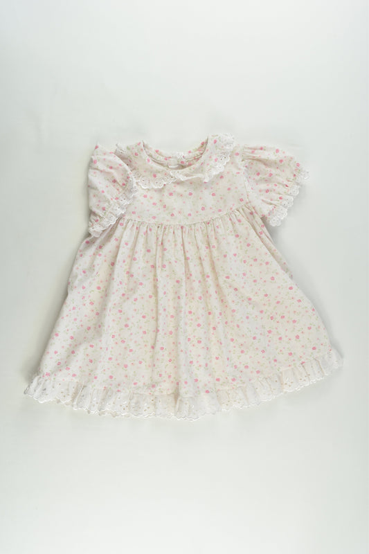 Mothercare Size 0 (6-9 months) Vintage Floral Dress