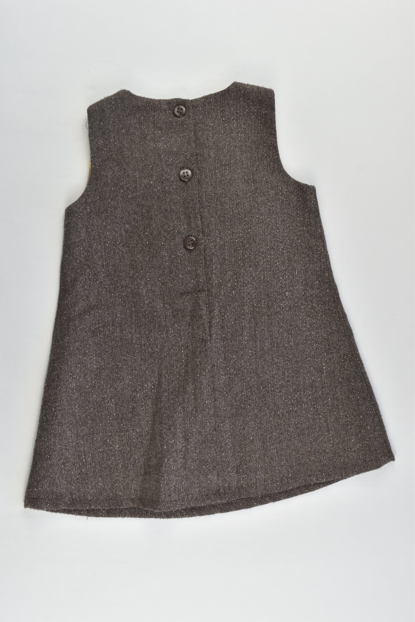 Mothercare Size 0 (6-9 months) Winter Dress with Floral Lining