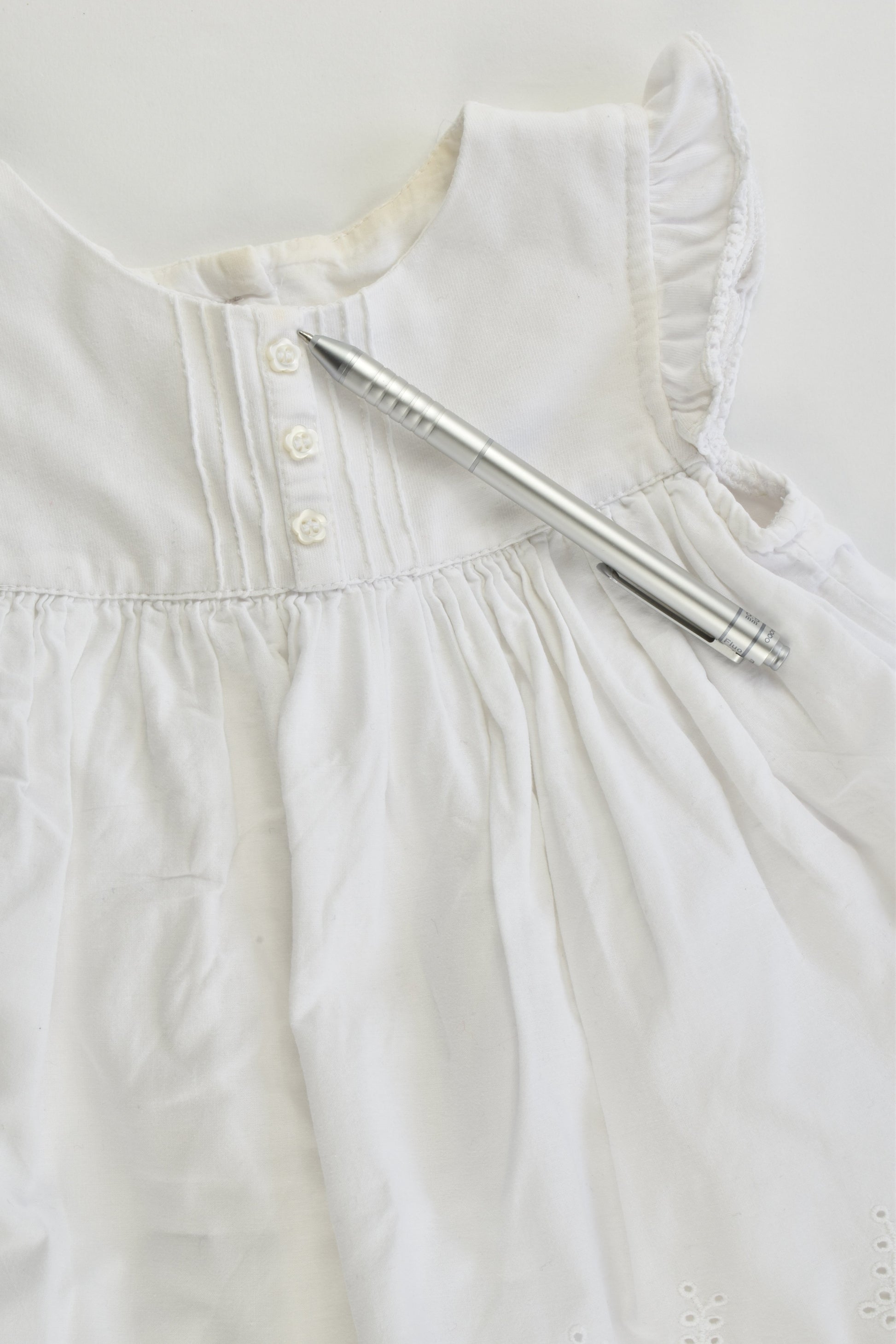 Mothercare Size 0 (9-12 months, 80 cm) Lace Dress with Bodysuit Underneath
