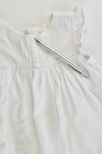 Mothercare Size 0 (9-12 months, 80 cm) Lace Dress with Bodysuit Underneath