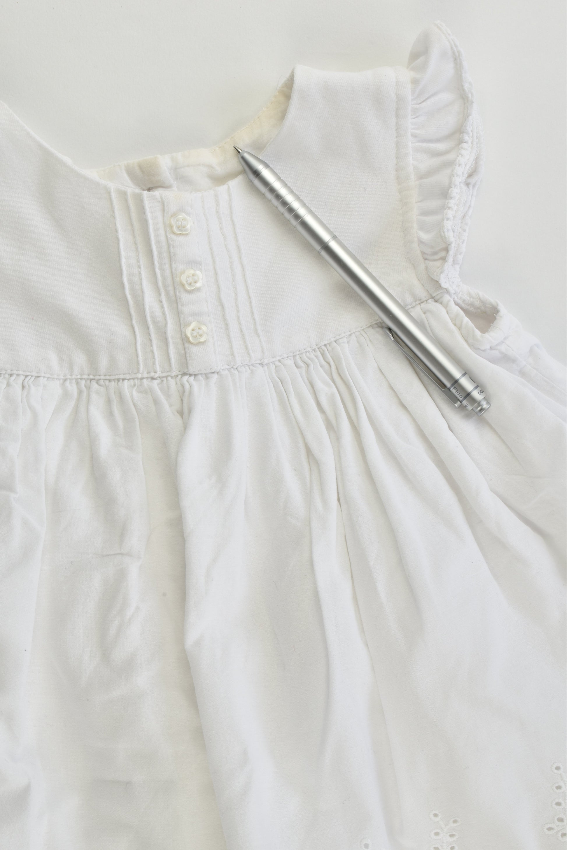 Mothercare Size 0 (9-12 months, 80 cm) Lace Dress with Bodysuit Underneath