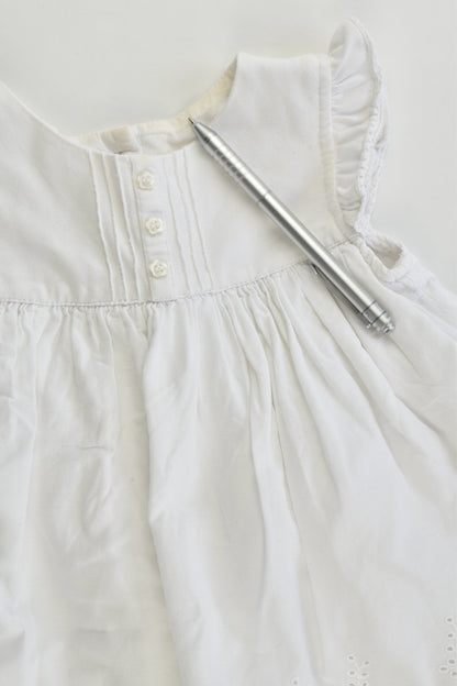 Mothercare Size 0 (9-12 months, 80 cm) Lace Dress with Bodysuit Underneath