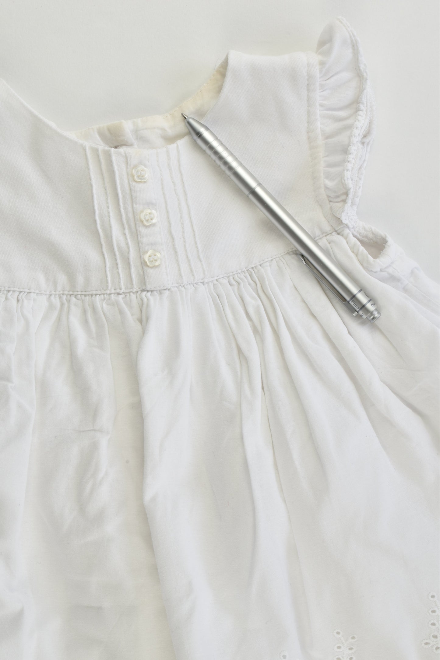 Mothercare Size 0 (9-12 months, 80 cm) Lace Dress with Bodysuit Underneath