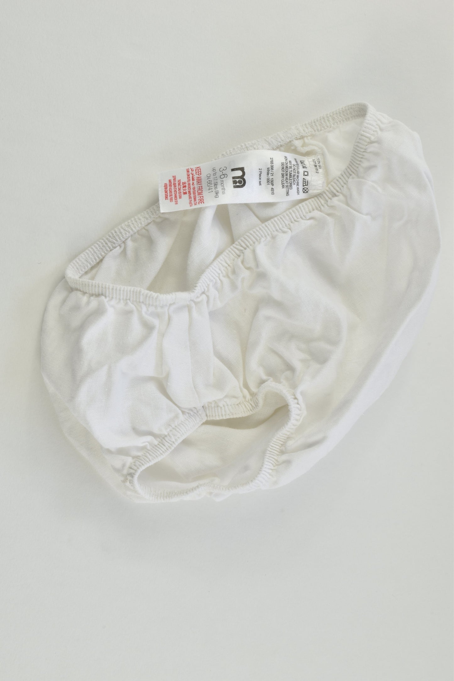 Mothercare Size 00 (3-6 months) Linen/Cotton Lined Dress and Bloomers