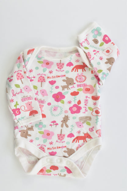 Mothercare Size 0000 (New Baby: Up to 4.5 kg) Forest Bodysuit