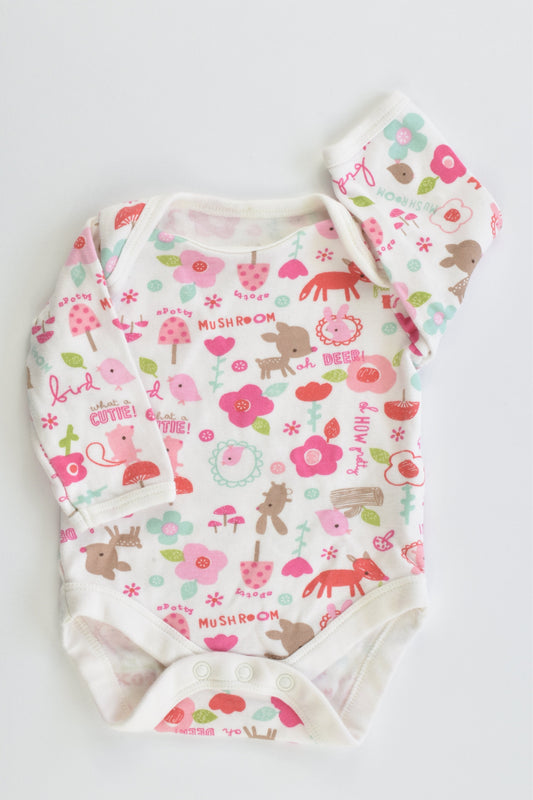 Mothercare Size 0000 (New Baby: Up to 4.5 kg) Forest Bodysuit