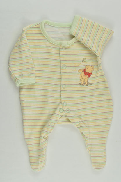 Mothercare Size 00000 (Early baby) Winni The Pooh Footed Romper