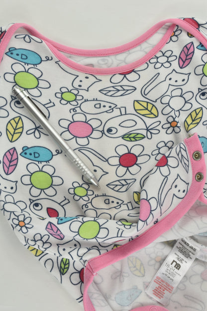 Mothercare Size 2 (18-24 months, up to 92 cm) Birds and Other Animals Bodysuit