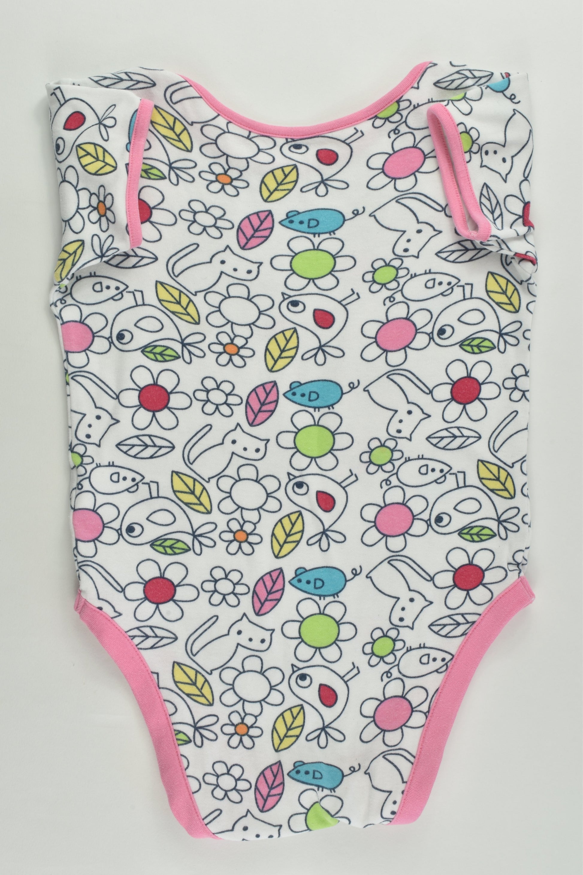 Mothercare Size 2 (18-24 months, up to 92 cm) Birds and Other Animals Bodysuit
